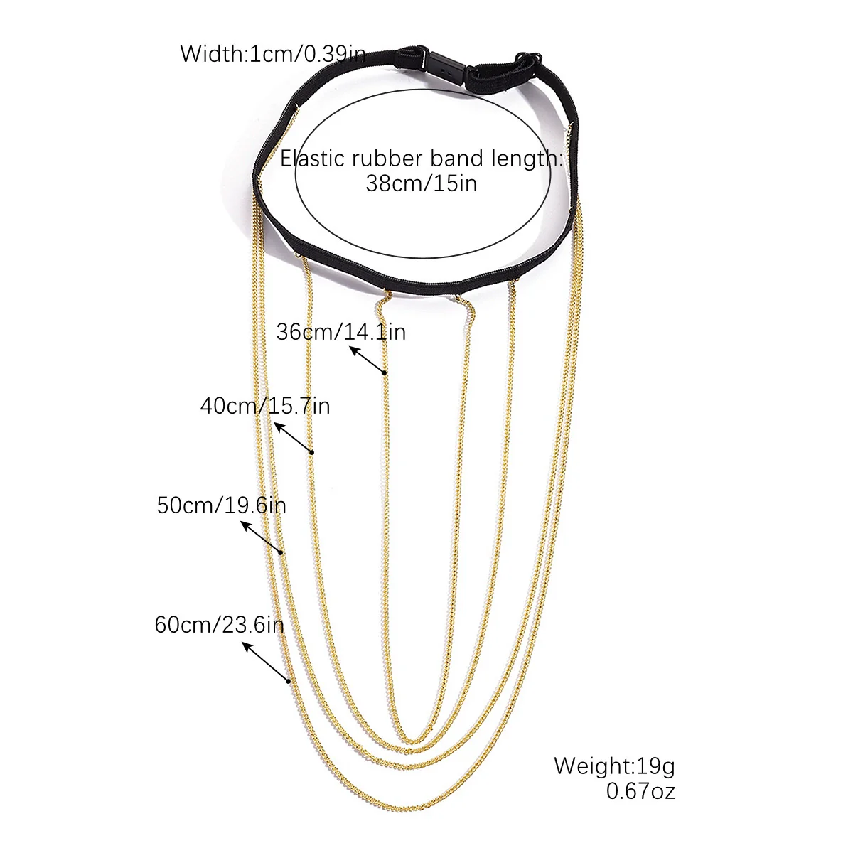 Wholesale Alloy Heart Pattern Electroplating Exaggerated Multichain Women's Thigh Leg Chain - Image 9