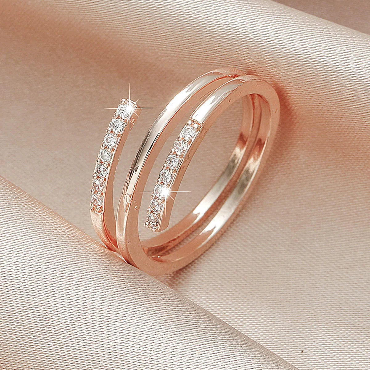 Wholesale Alloy Heart Shaped Electroplated Ring For Women And Unisex - Image 31