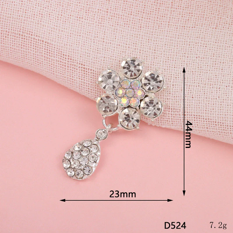 Wholesale Alloy Light Luxury Sixpetal Flower Pattern Electroplated Pendant Mobile Phone Shell Jewelry Accessories - Image 11