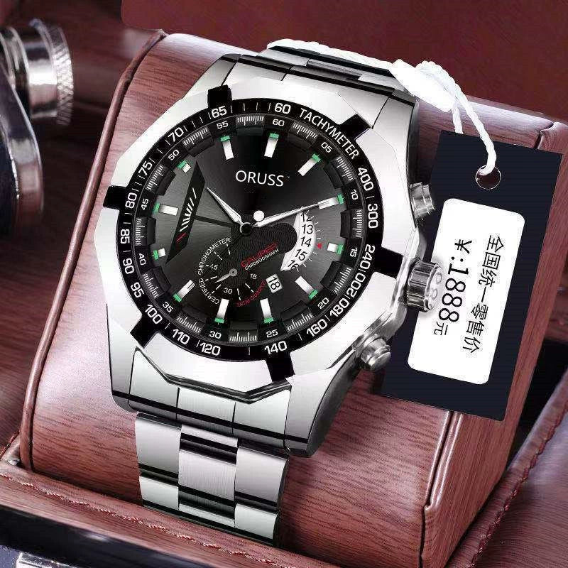 Wholesale Alloy Men's Business Style Round Dial Waterproof Luminous Watch - Image 12