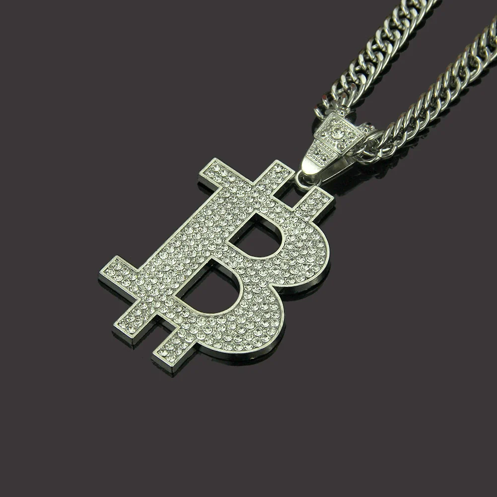Wholesale Alloy Men's Pendant Necklace With Diamond And Letter Pattern Three Dimensional Fashion Street Dance Style - Image 4