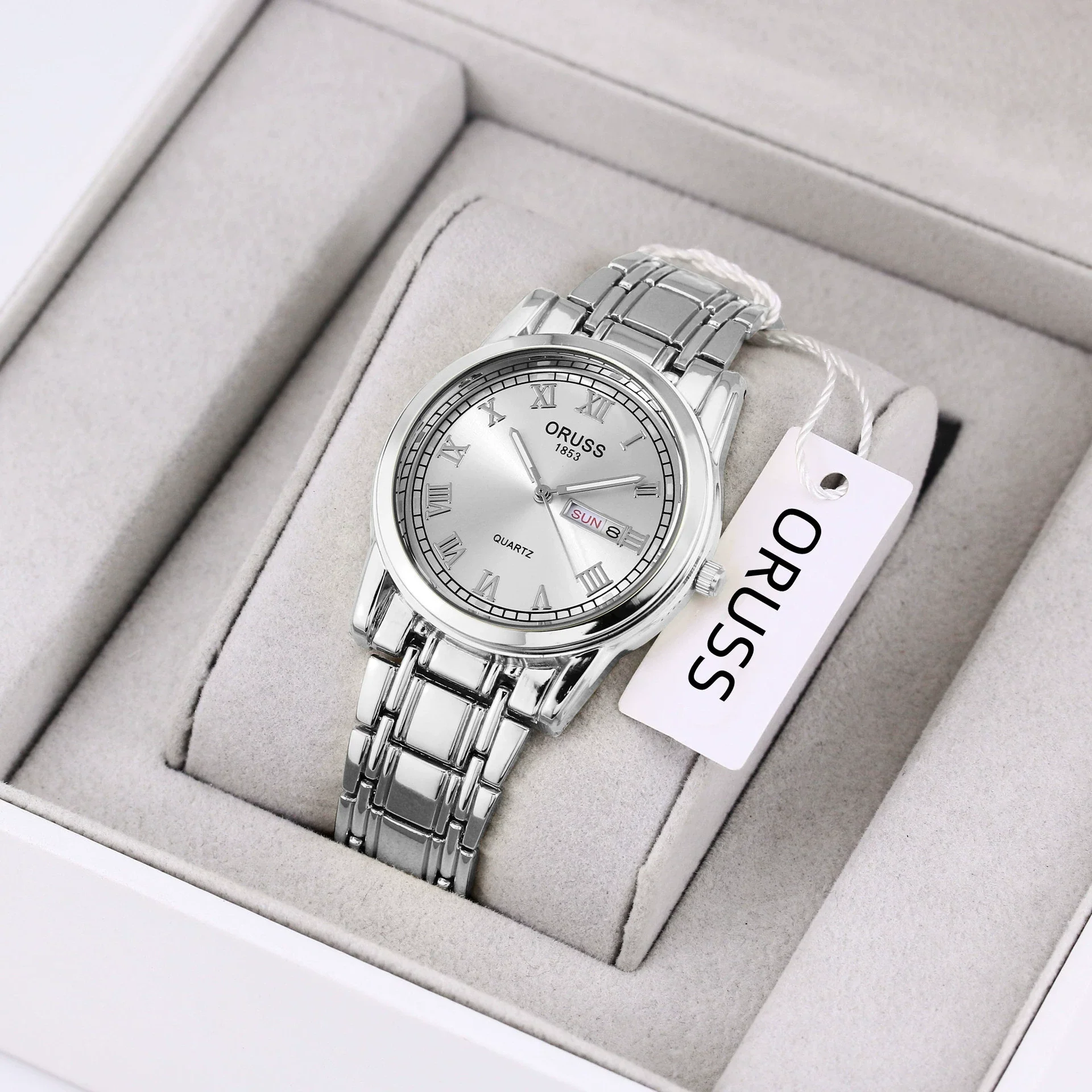 Wholesale Alloy Men's Quartz Watch Fashion Allmatch Waterproof Luminous Double Calendar Round Roman Scale - Image 7