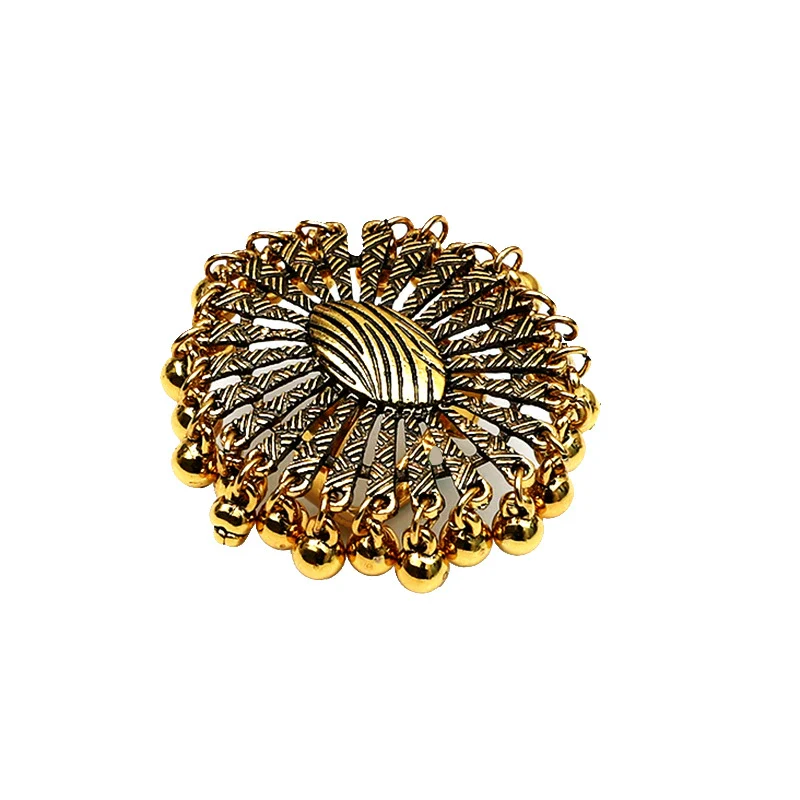 Wholesale Alloy Oval Opening Adjustable Ring Retro Exaggerated Personality Electroplated - Image 4