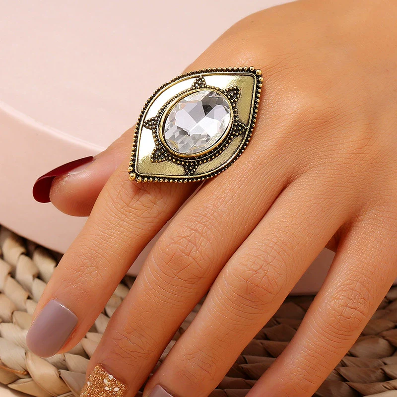 Wholesale Alloy Retro Diamondencrusted Turtle Ring For Women