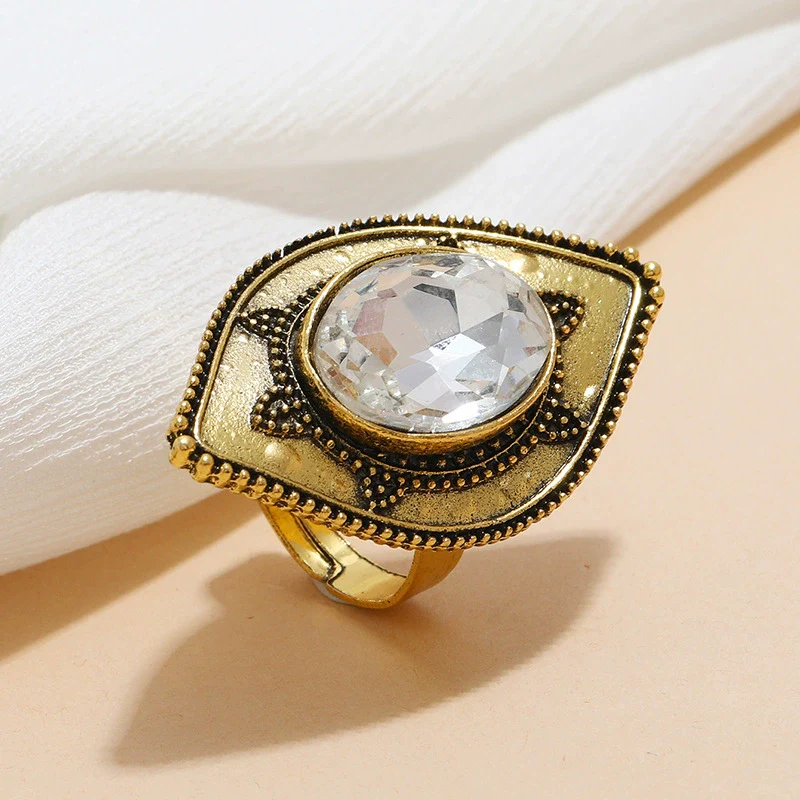Wholesale Alloy Retro Diamondencrusted Turtle Ring For Women - Image 2