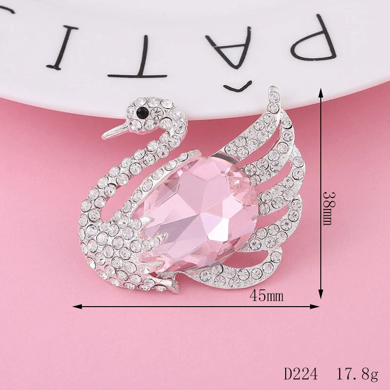 Wholesale Alloy Swan Rhinestone Mini Jewelry Phone Case Accessories With Electroplating And Return Pattern In Light Luxury Style - Image 11