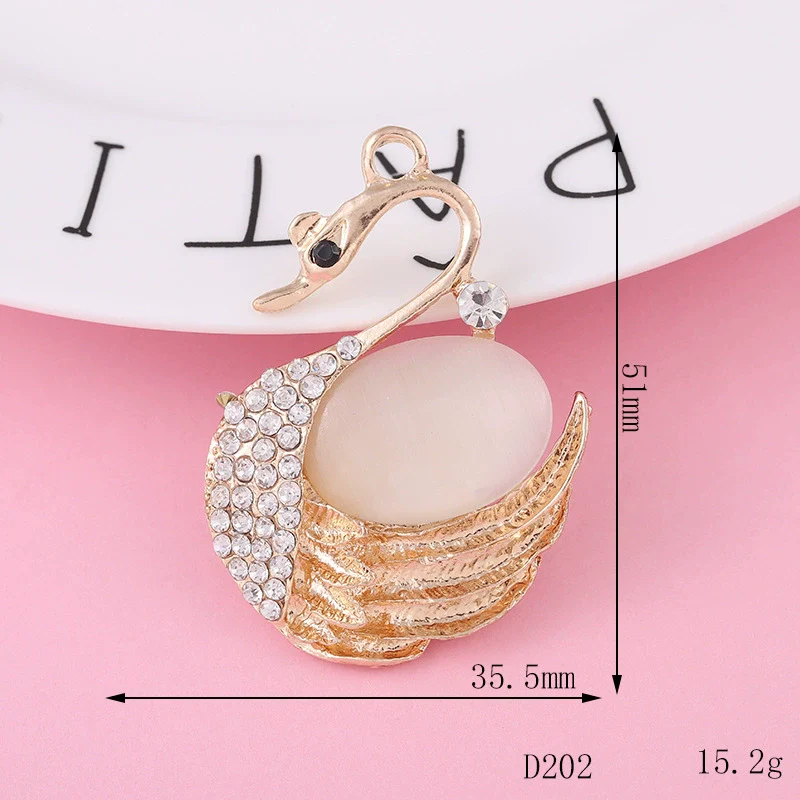 Wholesale Alloy Swan Rhinestone Mini Jewelry Phone Case Accessories With Electroplating And Return Pattern In Light Luxury Style - Image 13