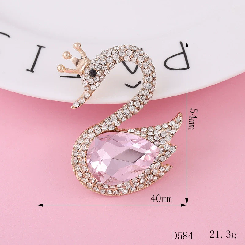 Wholesale Alloy Swan Rhinestone Mini Jewelry Phone Case Accessories With Electroplating And Return Pattern In Light Luxury Style - Image 3