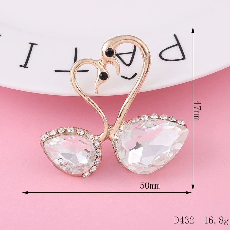 Wholesale Alloy Swan Rhinestone Mini Jewelry Phone Case Accessories With Electroplating And Return Pattern In Light Luxury Style - Image 6