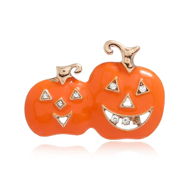 Wholesale Alloy Women's Funny Creative Dripping Oil Pumpkin Brooch - Image 5