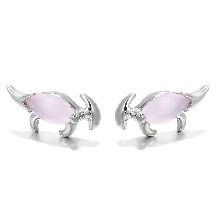 Wholesale Animal Style Zircon Earrings For Women Environmental Protection Copper With 925 Silver Needle And Real Gold Plating - Image 14