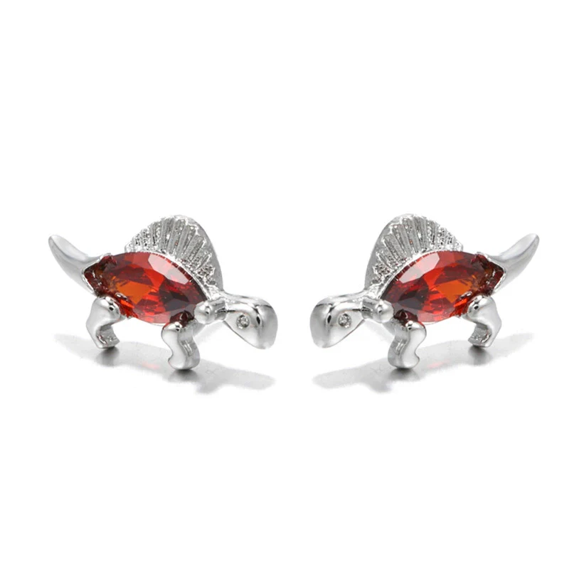 Wholesale Animal Style Zircon Earrings For Women Environmental Protection Copper With 925 Silver Needle And Real Gold Plating - Image 15