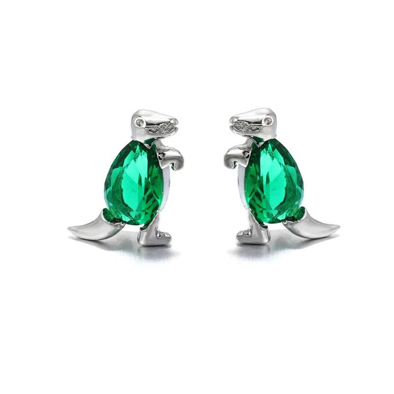 Wholesale Animal Style Zircon Earrings For Women Environmental Protection Copper With 925 Silver Needle And Real Gold Plating - Image 19