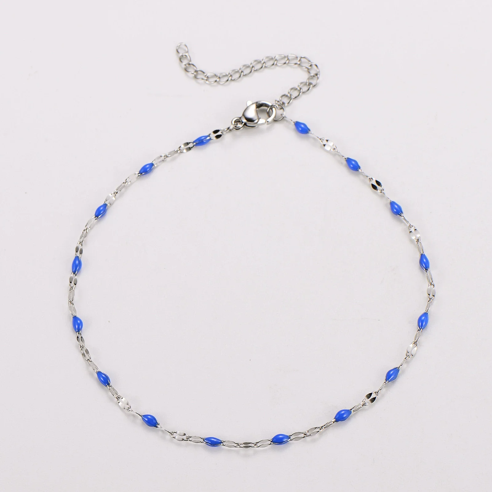 Wholesale Anklet Stainless Steel Geometric Ushaped Electroplated Lip Chain For Women - Image 28