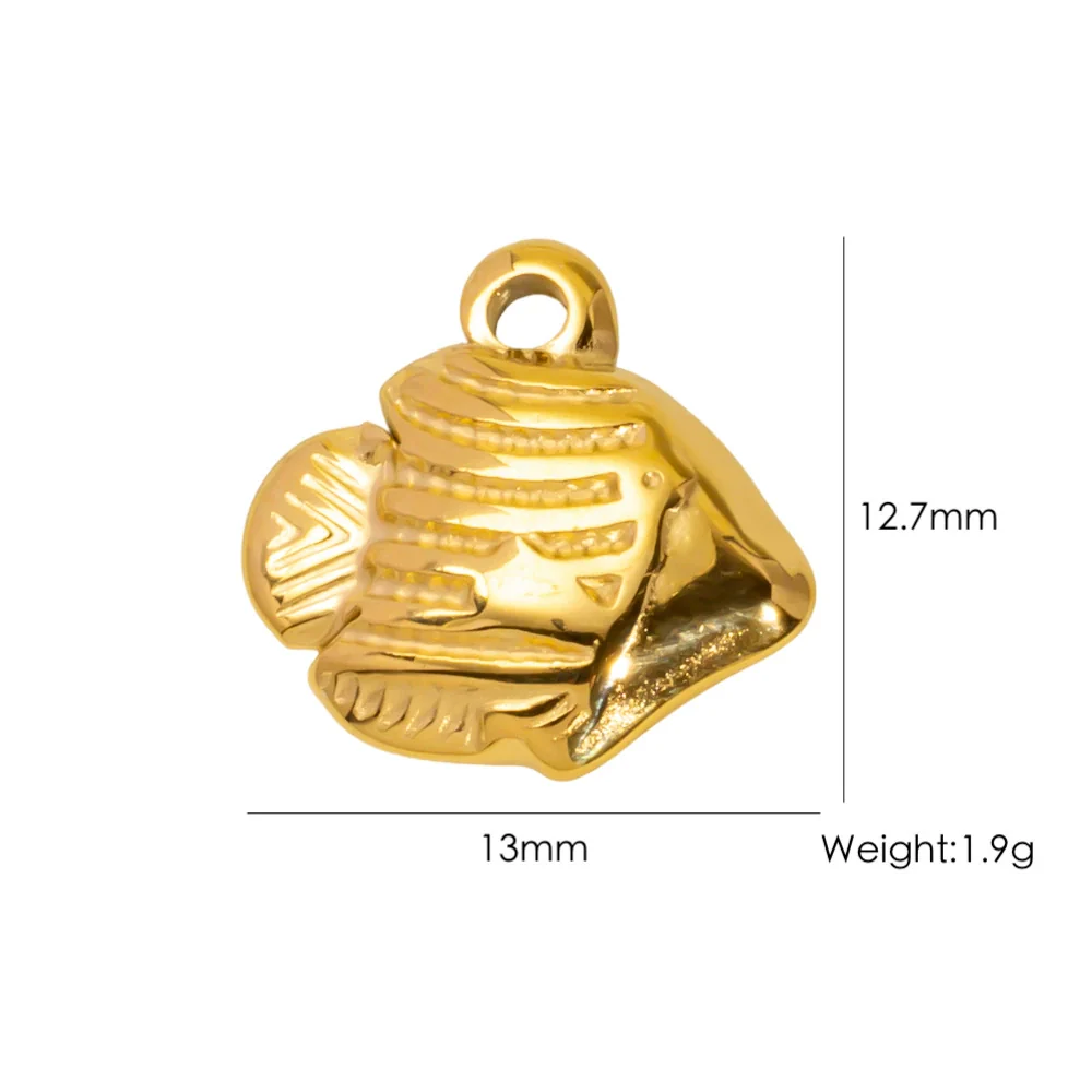 Wholesale Beach Wind Pendant Accessories Animal Style Starfish Shell 304 Stainless Steel Electroplated - Image 58