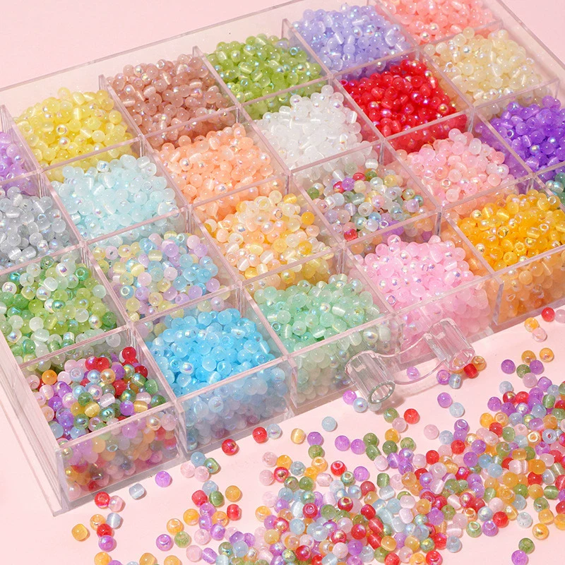 Wholesale Beaded Bracelet Accessories Glass Glaze Round Bead Elegant Style Handmade
