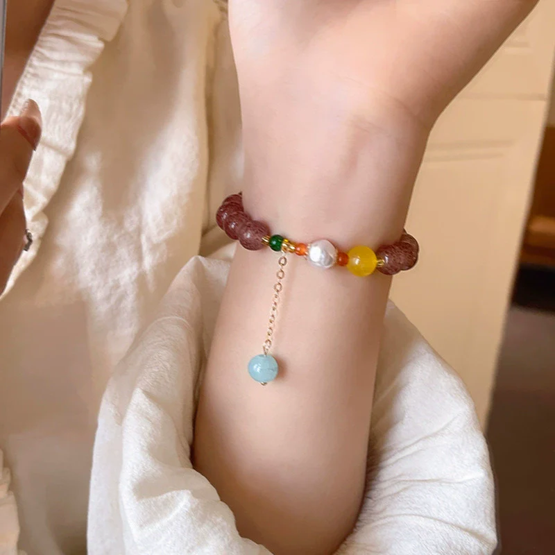 Wholesale Beaded Pearl Cat's Eye Bracelet For Women Copper Alloy With Flower Bow Star Pattern Electroplating - Image 61