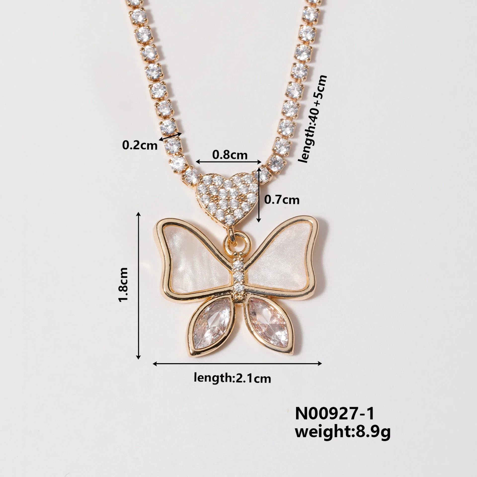 Wholesale Bow Necklace Copper Electroplated Stylish For Women - Image 6
