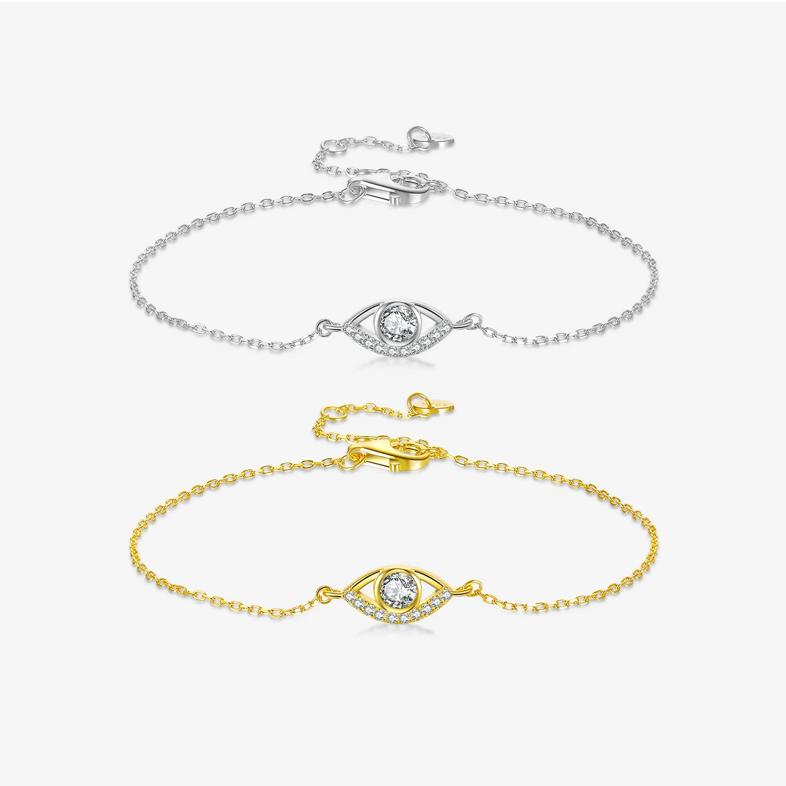 Wholesale Bracelet 925 Sterling Silver Sweet Style Horse Eye Star Design Platinum 18K Gold Electroplated For Women