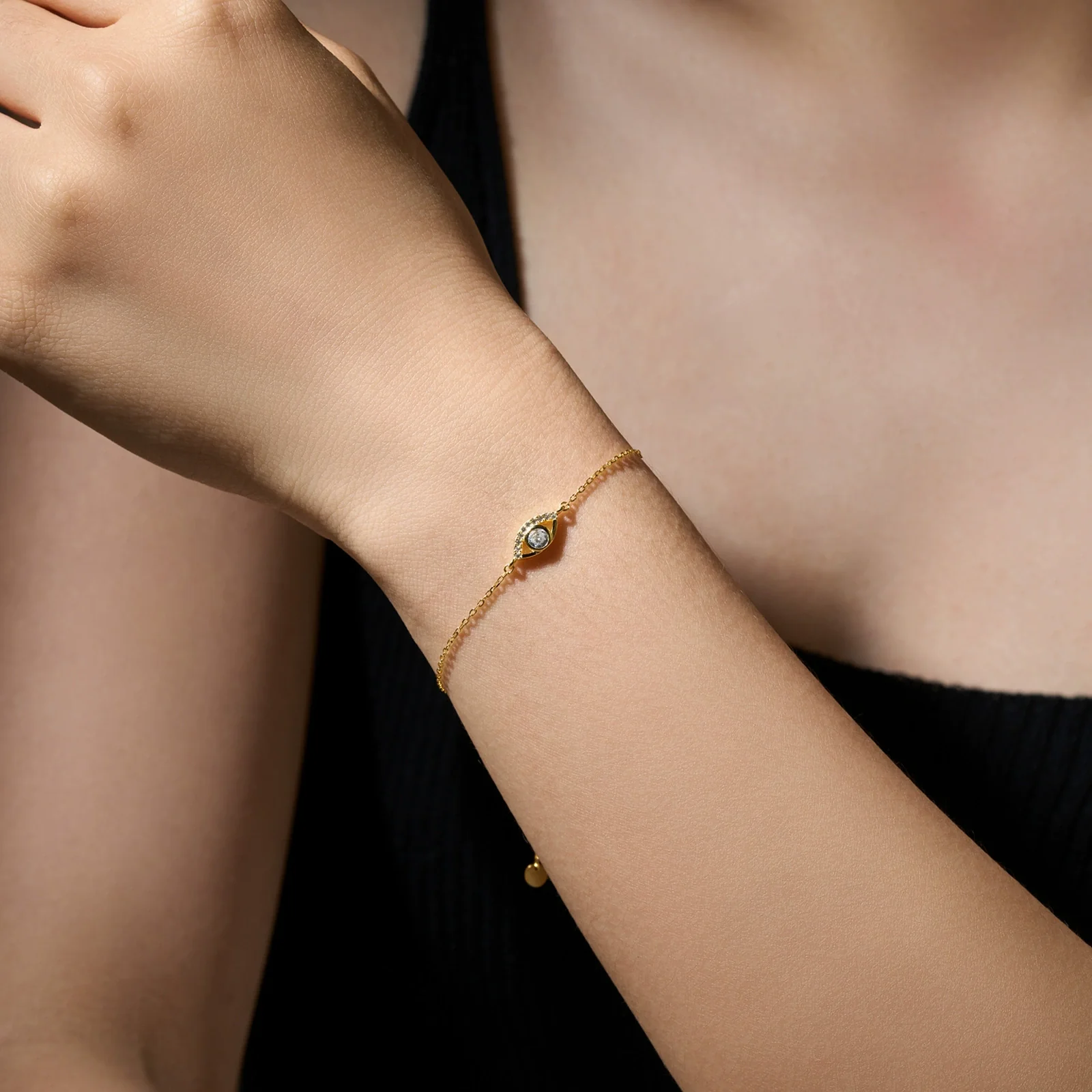 Wholesale Bracelet 925 Sterling Silver Sweet Style Horse Eye Star Design Platinum 18K Gold Electroplated For Women - Image 2