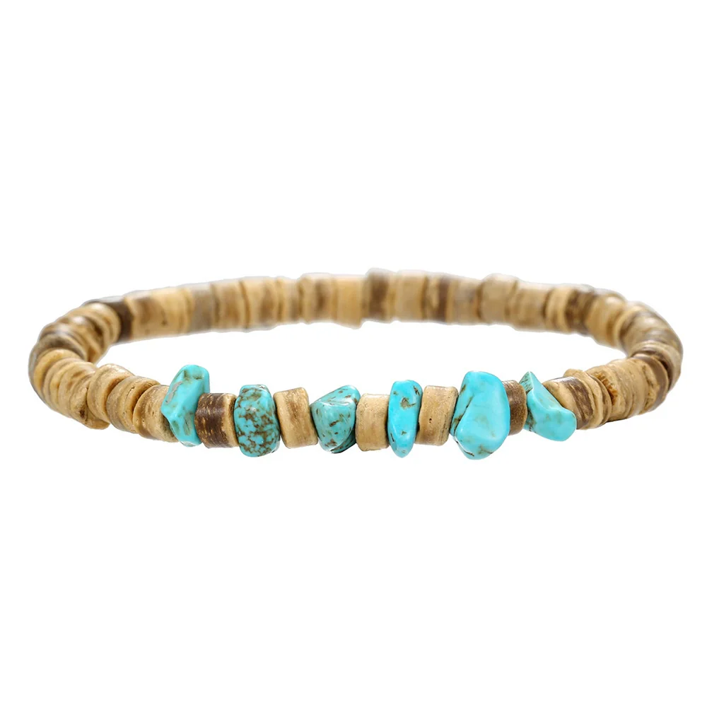 Wholesale Bracelet Coconut Shell Wood Chips Pine Stone Geometric Handmade Unisex - Image 3
