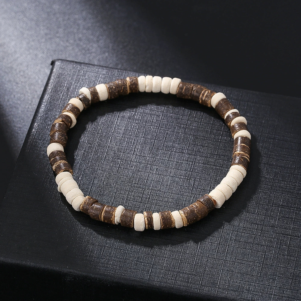 Wholesale Bracelet Coconut Shell Wood Slice Turquoise Geometric Handmade - Image 6