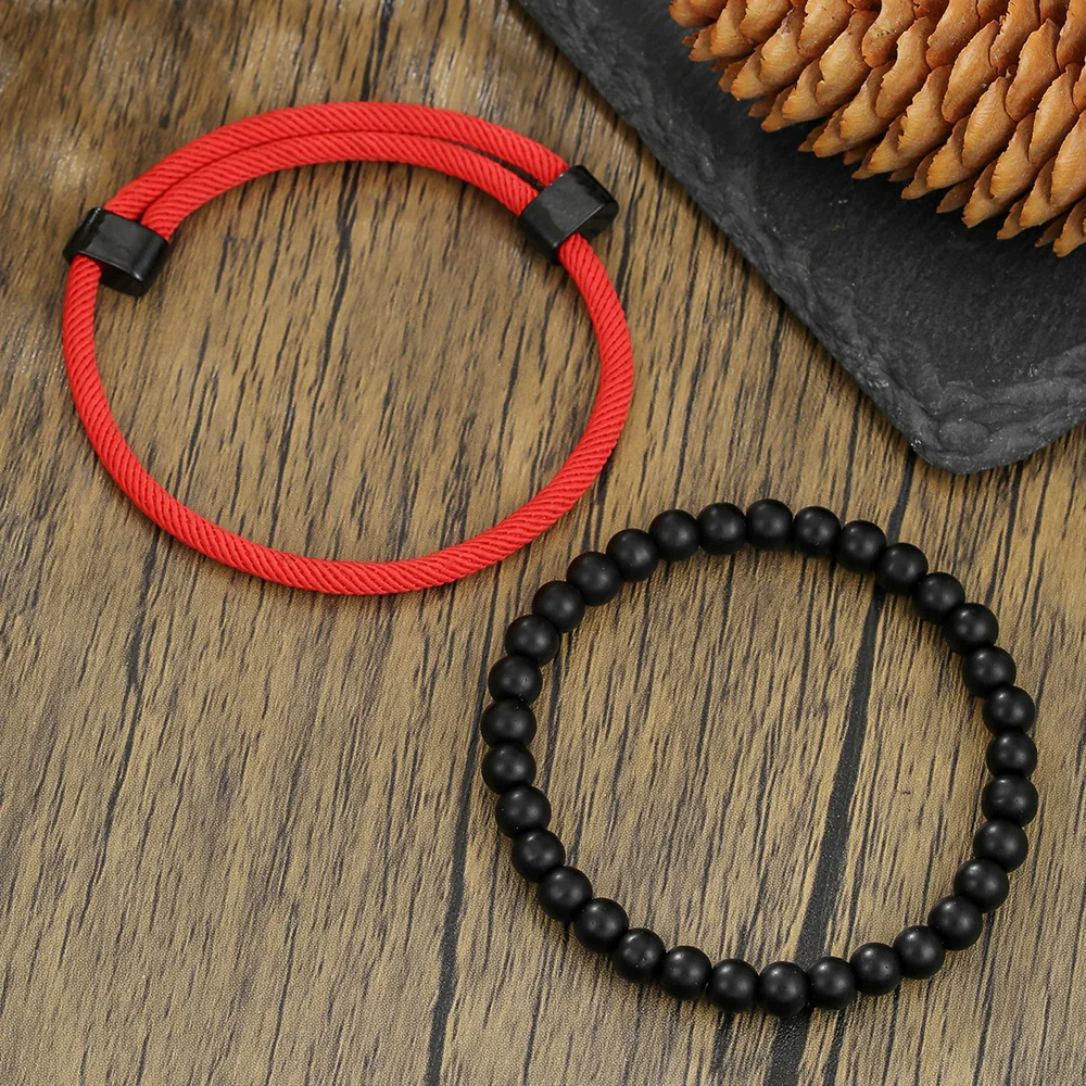 Wholesale Bracelet Milan Rope Black Magic Sand Geometric Handmade Unisex - Image 3