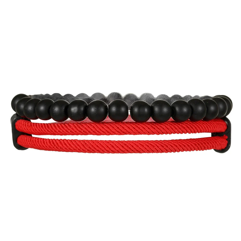 Wholesale Bracelet Milan Rope Black Magic Sand Geometric Handmade Unisex - Image 5