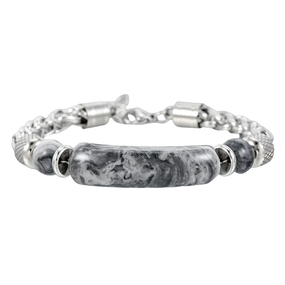 Wholesale Bracelet Stainless Steel Turquoise Geometric Handmade Unisex - Image 7