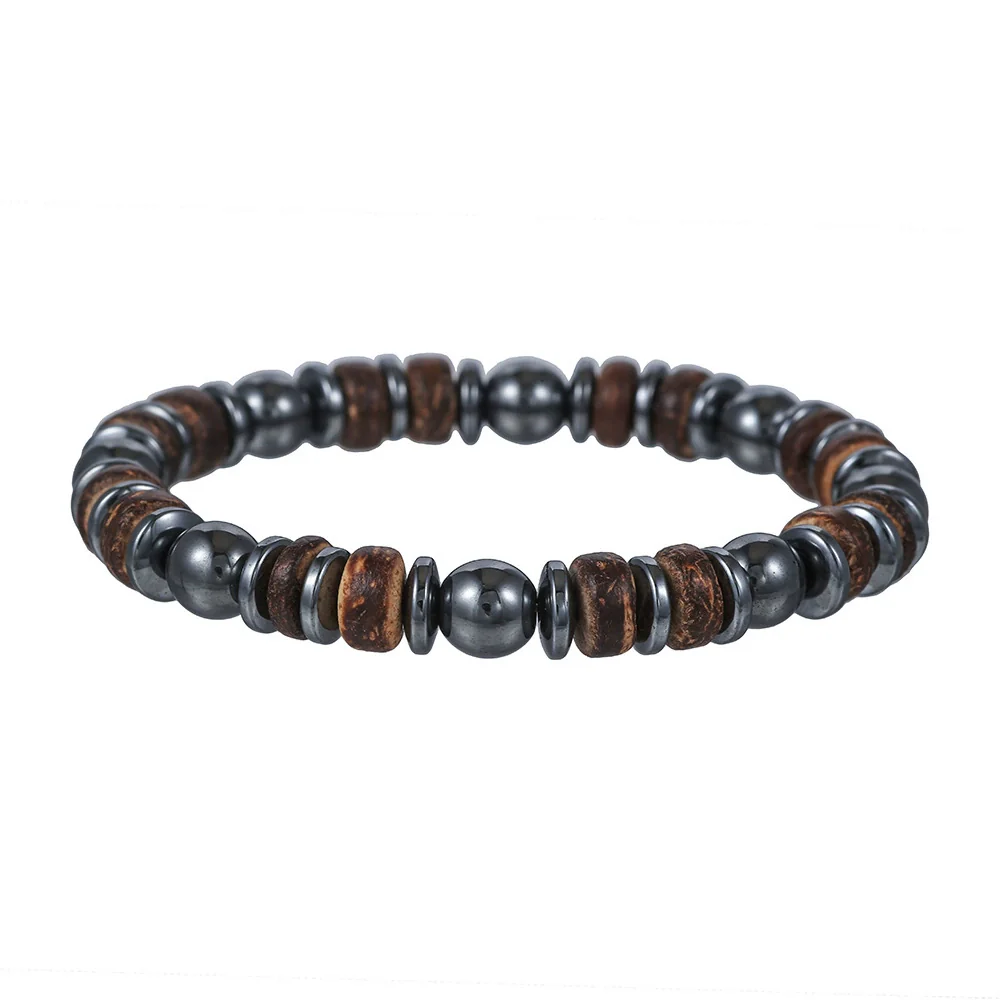 Wholesale Bracelet Stone Wood Chip Geometric Handmade Unisex - Image 6