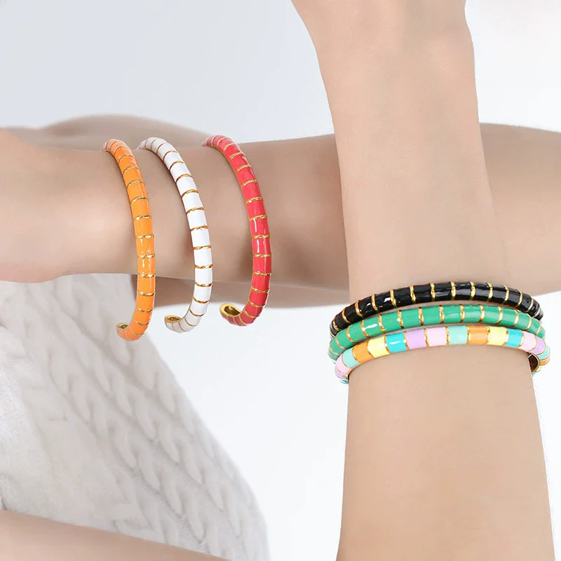 Wholesale Bracelet Titanium Steel Dripping Oil Retro Light Luxury Electroplated - Image 2