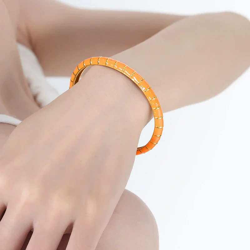 Wholesale Bracelet Titanium Steel Dripping Oil Retro Light Luxury Electroplated - Image 5