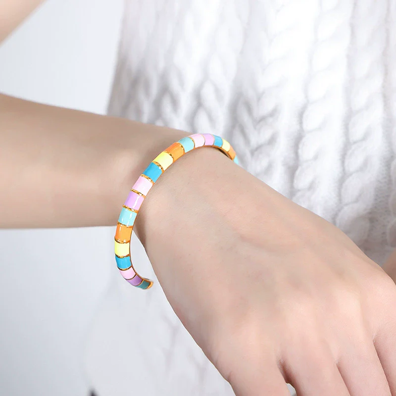 Wholesale Bracelet Titanium Steel Dripping Oil Retro Light Luxury Electroplated - Image 6