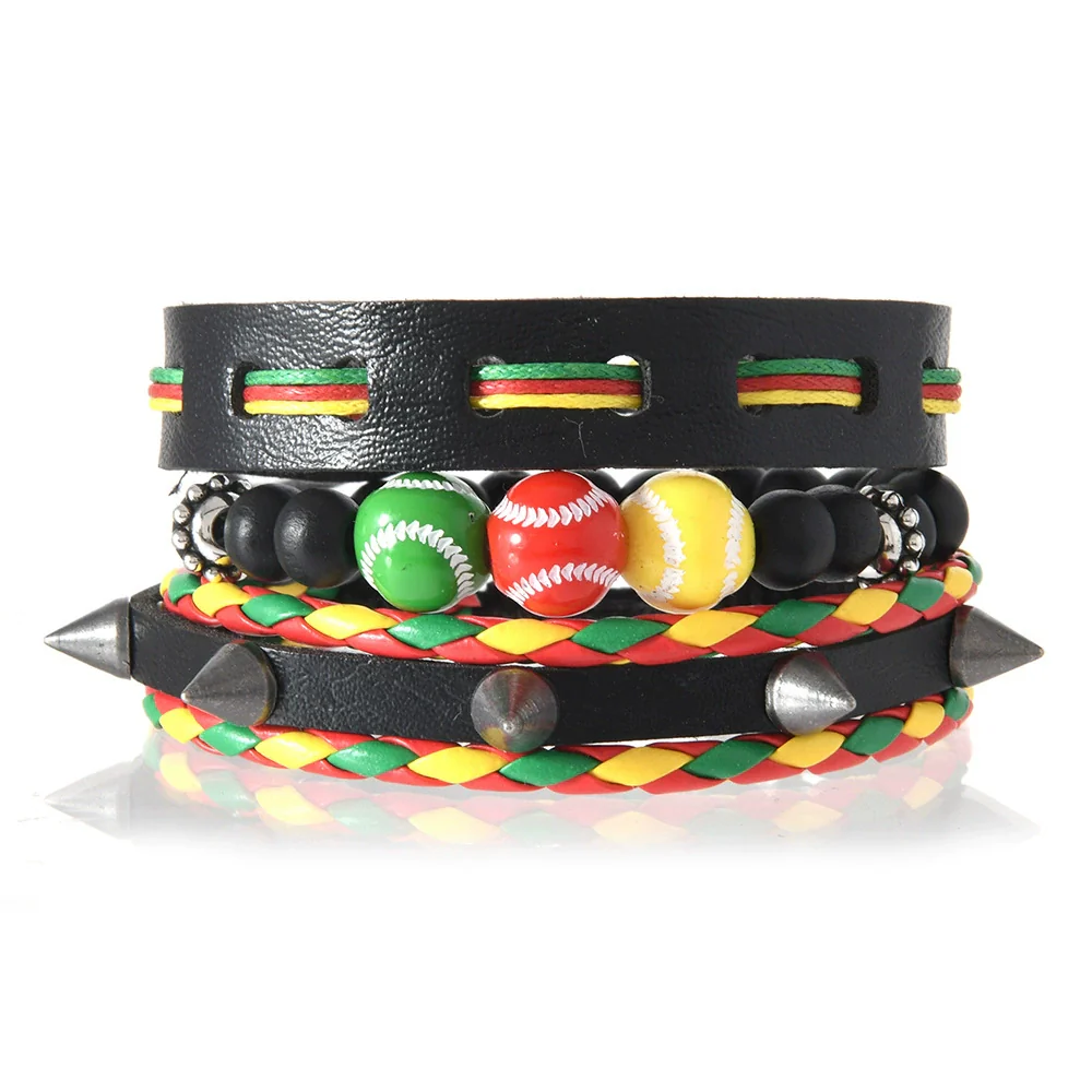 Wholesale Bracelet Zinc Alloy Bohemian Style Hand Knitted With Letters Numbers Text Pattern For Men And Women - Image 13