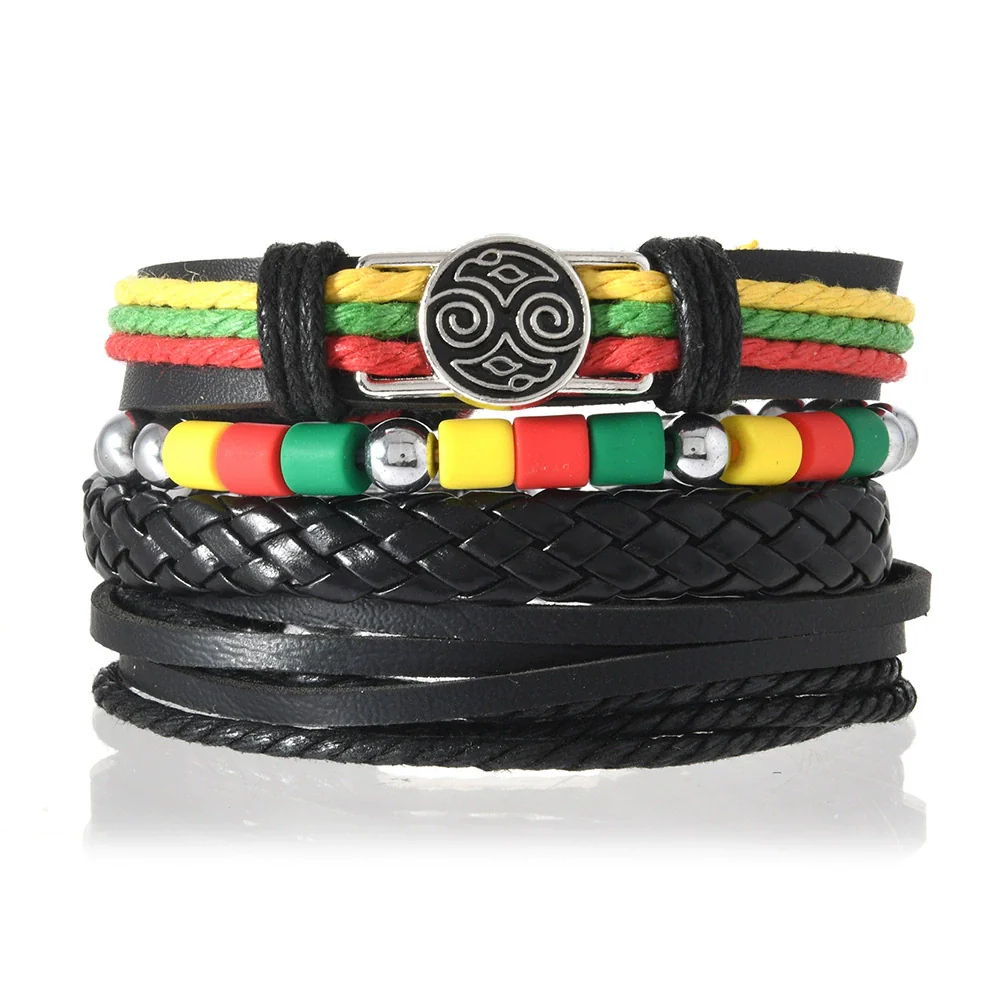 Wholesale Bracelet Zinc Alloy Bohemian Style Hand Knitted With Letters Numbers Text Pattern For Men And Women - Image 14