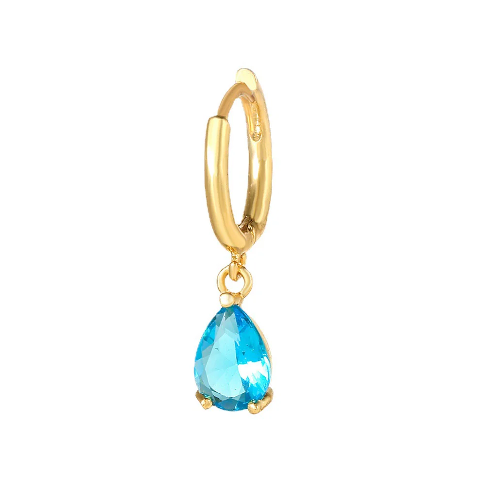 Wholesale Brass Geometric Zircon Earrings - Image 5