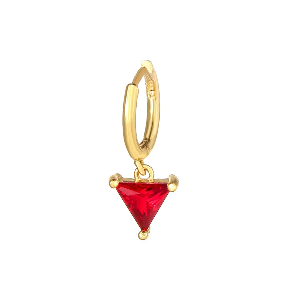 Wholesale Brass Geometric Zircon Earrings - Image 7