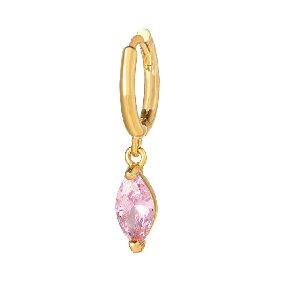 Wholesale Brass Geometric Zircon Earrings - Image 9