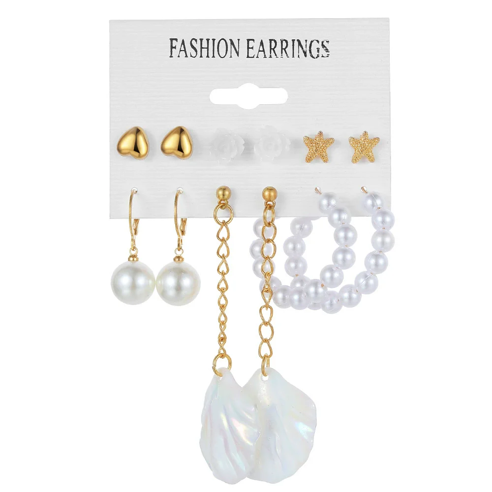 Wholesale Butterfly Earrings Set Mixed Material Alloy Geometric Design - Image 8