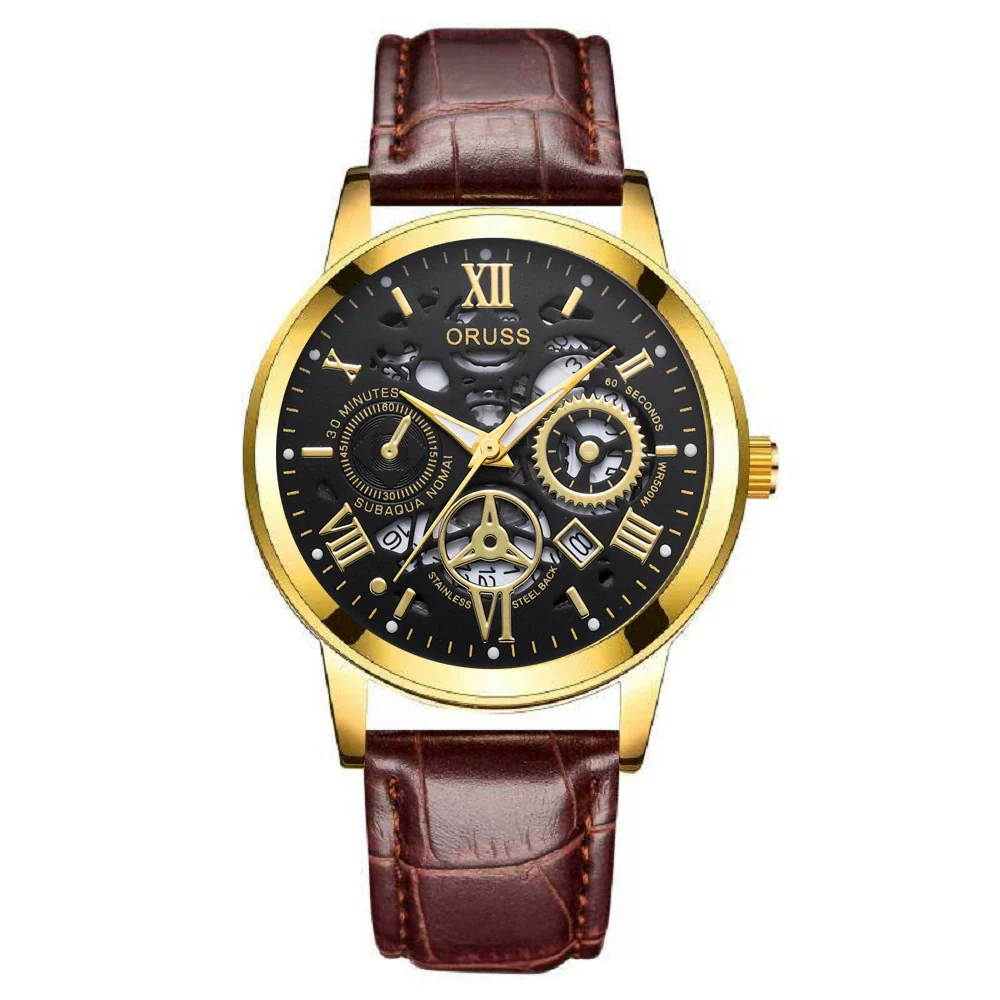 Wholesale Casual Business Style Alloy Case And Strap Round Dial Quartz Men's Watch - Image 5