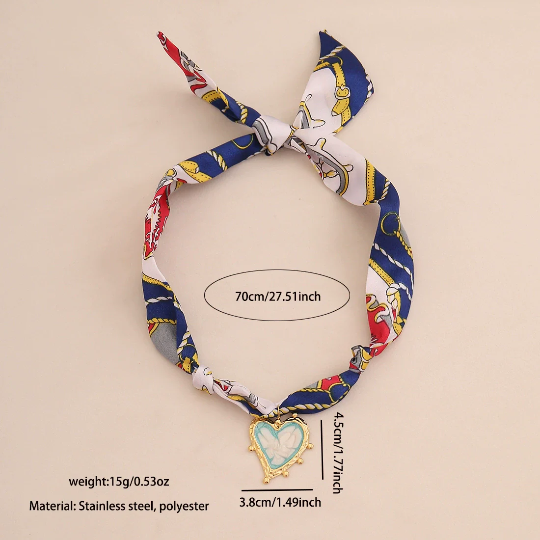 Wholesale Casual Style Electroplated Heart Shape Titanium Steel Pendant Necklace For Women - Image 8