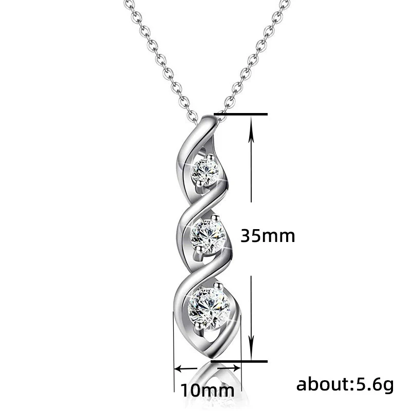 Wholesale Chemical Molecular Necklace Copper Geometric Pattern Electroplated Ochain Women's Fashion Accessories - Image 5