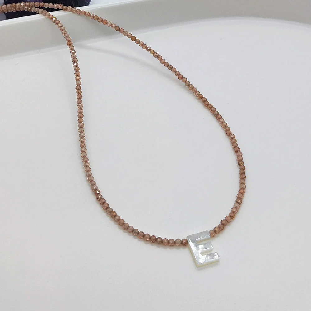 Wholesale Clavicle Chain Organic Glass Pendant Rhinestone Geometric Handwoven For Women - Image 9