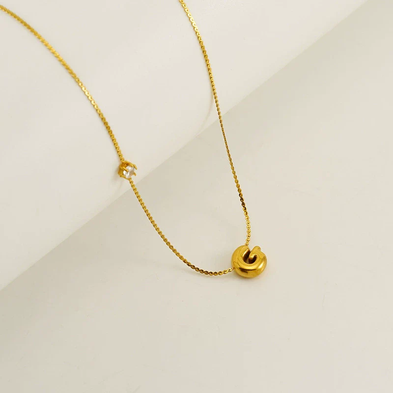 Wholesale Clavicle Chain 316L Stainless Steel And 316L Stainless Steel With English Letter Pendant Electroplating Style For Women - Image 12