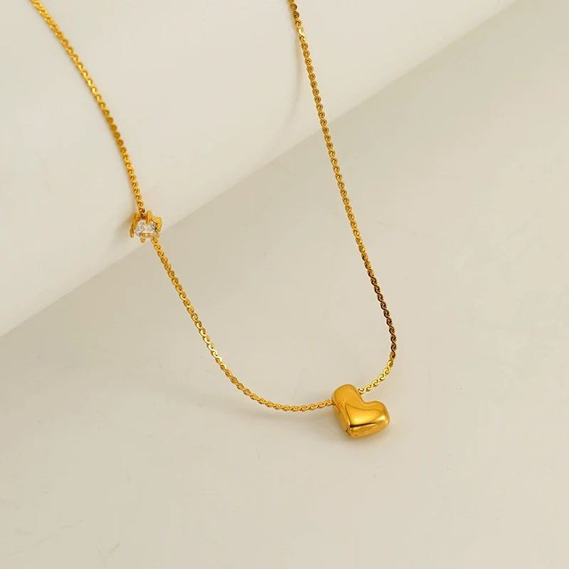 Wholesale Clavicle Chain 316L Stainless Steel And 316L Stainless Steel With English Letter Pendant Electroplating Style For Women - Image 17