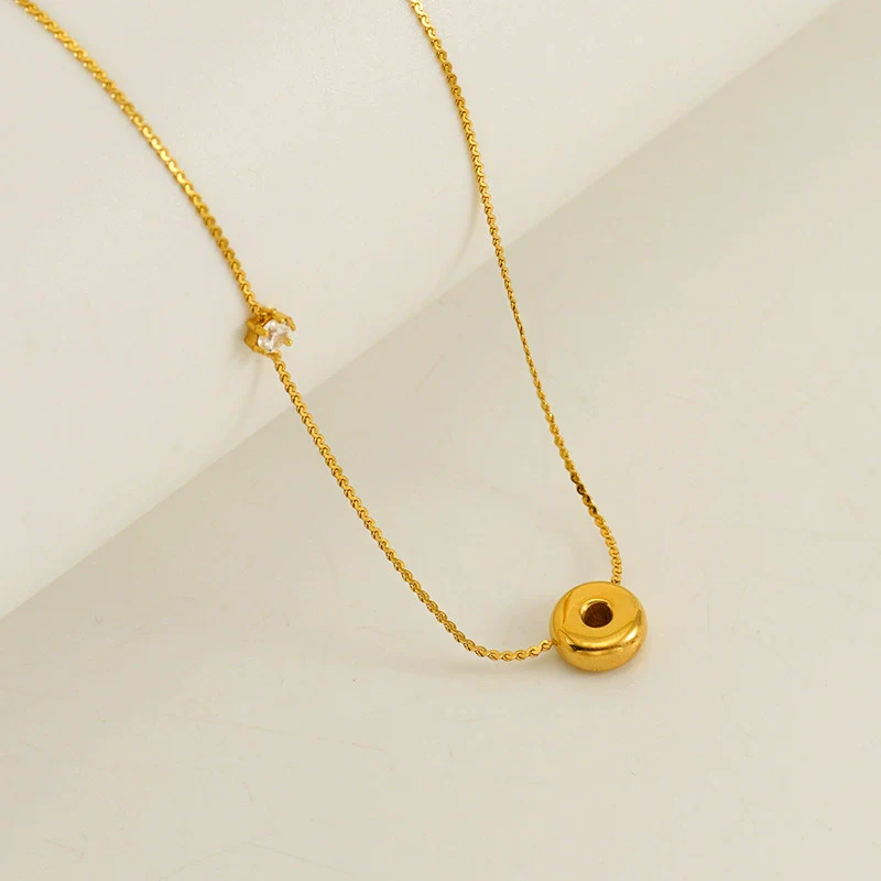 Wholesale Clavicle Chain 316L Stainless Steel And 316L Stainless Steel With English Letter Pendant Electroplating Style For Women - Image 20