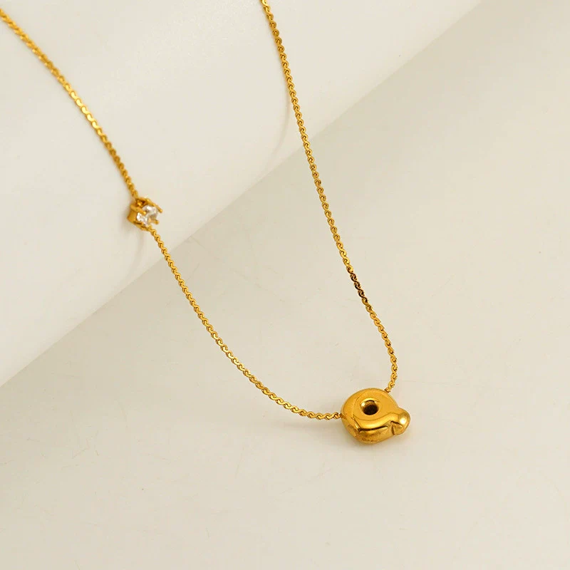 Wholesale Clavicle Chain 316L Stainless Steel And 316L Stainless Steel With English Letter Pendant Electroplating Style For Women - Image 22