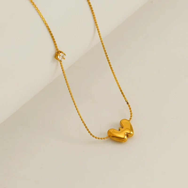 Wholesale Clavicle Chain 316L Stainless Steel And 316L Stainless Steel With English Letter Pendant Electroplating Style For Women - Image 28