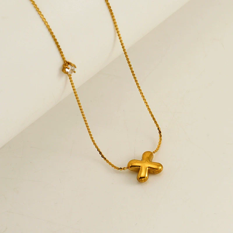 Wholesale Clavicle Chain 316L Stainless Steel And 316L Stainless Steel With English Letter Pendant Electroplating Style For Women - Image 29