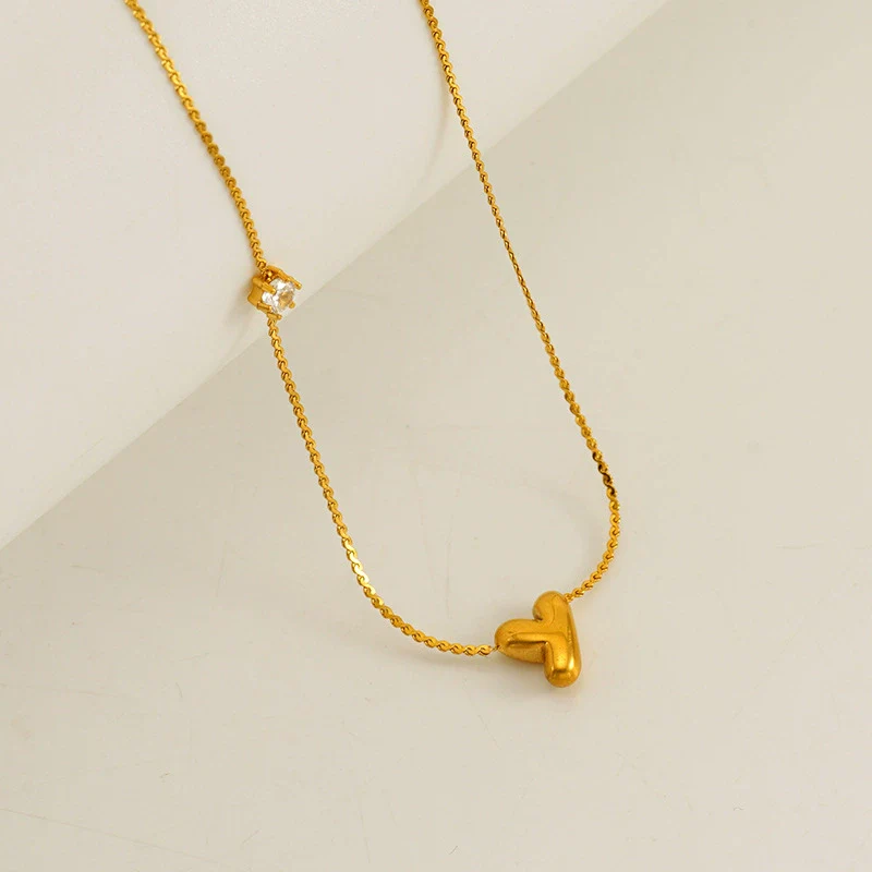 Wholesale Clavicle Chain 316L Stainless Steel And 316L Stainless Steel With English Letter Pendant Electroplating Style For Women - Image 30